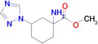 Methyl 1-amino-3-(1h-1,2,4-triazol-1-yl)cyclohexane-1-carboxylate