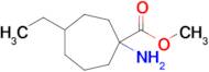 Methyl 1-amino-4-ethylcycloheptane-1-carboxylate