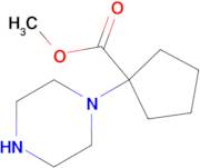 Methyl 1-(piperazin-1-yl)cyclopentane-1-carboxylate