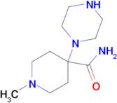 1-Methyl-4-(piperazin-1-yl)piperidine-4-carboxamide