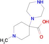 1-Methyl-4-(piperazin-1-yl)piperidine-4-carboxylic acid