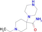 1-Ethyl-4-(piperazin-1-yl)piperidine-4-carboxamide