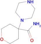 4-(Piperazin-1-yl)tetrahydro-2h-pyran-4-carboxamide