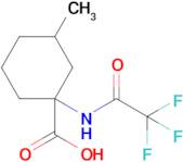 3-Methyl-1-(2,2,2-trifluoroacetamido)cyclohexane-1-carboxylic acid