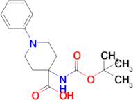 4-((Tert-butoxycarbonyl)amino)-1-phenylpiperidine-4-carboxylic acid