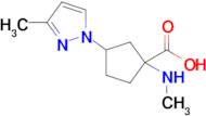 3-(3-Methyl-1h-pyrazol-1-yl)-1-(methylamino)cyclopentane-1-carboxylic acid