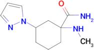 1-(Methylamino)-3-(1h-pyrazol-1-yl)cyclohexane-1-carboxamide