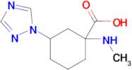 1-(Methylamino)-3-(1h-1,2,4-triazol-1-yl)cyclohexane-1-carboxylic acid