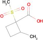 2-Methyl-1-(methylsulfonyl)cyclobutane-1-carboxylic acid