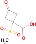 1-(Methylsulfonyl)-3-oxocyclobutane-1-carboxylic acid