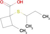 1-(Sec-butylthio)-2-methylcyclobutane-1-carboxylic acid