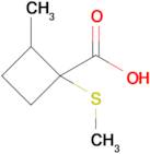 2-Methyl-1-(methylthio)cyclobutane-1-carboxylic acid