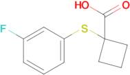 1-((3-Fluorophenyl)thio)cyclobutane-1-carboxylic acid