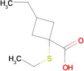 3-Ethyl-1-(ethylthio)cyclobutane-1-carboxylic acid