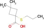 3,3-Dimethyl-1-(propylthio)cyclobutane-1-carboxylic acid