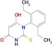 1-(2,6-diethylphenyl)-6-hydroxy-2-sulfanylidene-1,2,3,4-tetrahydropyrimidin-4-one