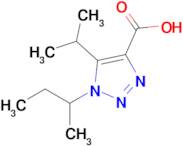 1-(Sec-butyl)-5-isopropyl-1h-1,2,3-triazole-4-carboxylic acid