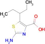 2-Amino-5-(pentan-3-yl)thiazole-4-carboxylic acid