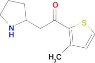 1-(3-Methylthiophen-2-yl)-2-(pyrrolidin-2-yl)ethan-1-one