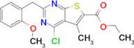 Ethyl 4-chloro-2-(2-methoxybenzyl)-5-methylthieno[2,3-d]pyrimidine-6-carboxylate