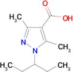 3,5-Dimethyl-1-(pentan-3-yl)-1h-pyrazole-4-carboxylic acid