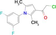 2-Chloro-1-(1-(3,5-difluorophenyl)-2,5-dimethyl-1h-pyrrol-3-yl)ethan-1-one