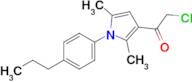 2-Chloro-1-(2,5-dimethyl-1-(4-propylphenyl)-1h-pyrrol-3-yl)ethan-1-one