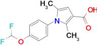 1-(4-(Difluoromethoxy)phenyl)-2,5-dimethyl-1h-pyrrole-3-carboxylic acid