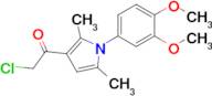 2-Chloro-1-(1-(3,4-dimethoxyphenyl)-2,5-dimethyl-1h-pyrrol-3-yl)ethan-1-one