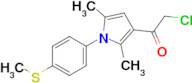 2-Chloro-1-(2,5-dimethyl-1-(4-(methylthio)phenyl)-1h-pyrrol-3-yl)ethan-1-one