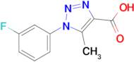 1-(3-Fluorophenyl)-5-methyl-1h-1,2,3-triazole-4-carboxylic acid