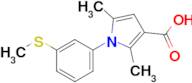 2,5-Dimethyl-1-(3-(methylthio)phenyl)-1h-pyrrole-3-carboxylic acid