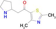 1-(2,4-Dimethylthiazol-5-yl)-2-(pyrrolidin-2-yl)ethan-1-one