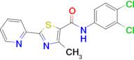 n-(3,4-Dichlorophenyl)-4-methyl-2-(pyridin-2-yl)thiazole-5-carboxamide