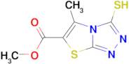 Methyl 3-mercapto-5-methylthiazolo[2,3-c][1,2,4]triazole-6-carboxylate