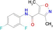 n-(2,4-Difluorophenyl)-3,5-dimethylisoxazole-4-carboxamide