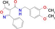 n-(3,4-Dimethoxybenzyl)-5-methyl-3-phenylisoxazole-4-carboxamide