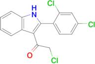 2-Chloro-1-(2-(2,4-dichlorophenyl)-1h-indol-3-yl)ethan-1-one