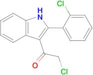 2-Chloro-1-(2-(2-chlorophenyl)-1h-indol-3-yl)ethan-1-one