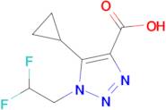 5-Cyclopropyl-1-(2,2-difluoroethyl)-1h-1,2,3-triazole-4-carboxylic acid