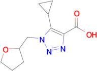 5-Cyclopropyl-1-((tetrahydrofuran-2-yl)methyl)-1h-1,2,3-triazole-4-carboxylic acid