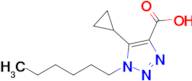 5-Cyclopropyl-1-hexyl-1h-1,2,3-triazole-4-carboxylic acid