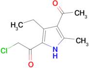 1-(4-Acetyl-3-ethyl-5-methyl-1h-pyrrol-2-yl)-2-chloroethan-1-one