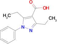 3,5-Diethyl-1-phenyl-1h-pyrazole-4-carboxylic acid