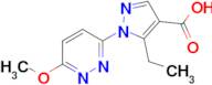 5-Ethyl-1-(6-methoxypyridazin-3-yl)-1h-pyrazole-4-carboxylic acid