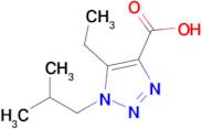 5-Ethyl-1-isobutyl-1h-1,2,3-triazole-4-carboxylic acid