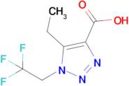 5-Ethyl-1-(2,2,2-trifluoroethyl)-1h-1,2,3-triazole-4-carboxylic acid