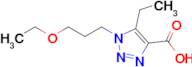 1-(3-Ethoxypropyl)-5-ethyl-1h-1,2,3-triazole-4-carboxylic acid