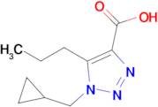 1-(Cyclopropylmethyl)-5-propyl-1h-1,2,3-triazole-4-carboxylic acid