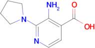 3-Amino-2-(pyrrolidin-1-yl)isonicotinic acid